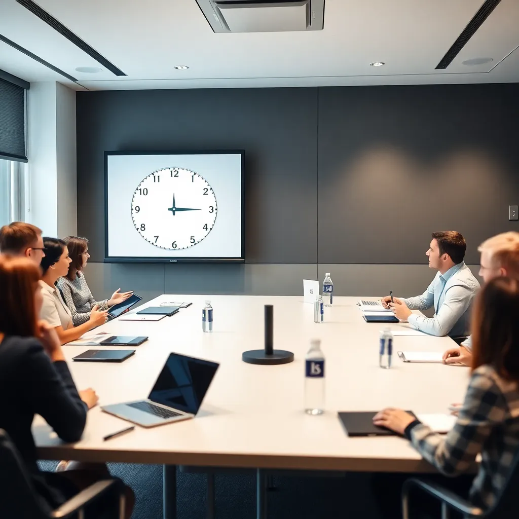 Interaktívny workshop časového manažmentu pre slovenských profesionálov v modernej konferenčnej miestnosti